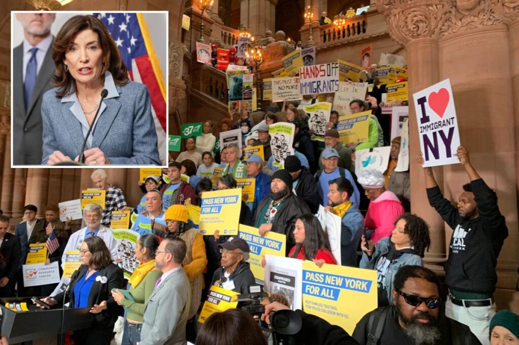 Hochul pressured to shift left as she lays out election-year agenda in State of the State