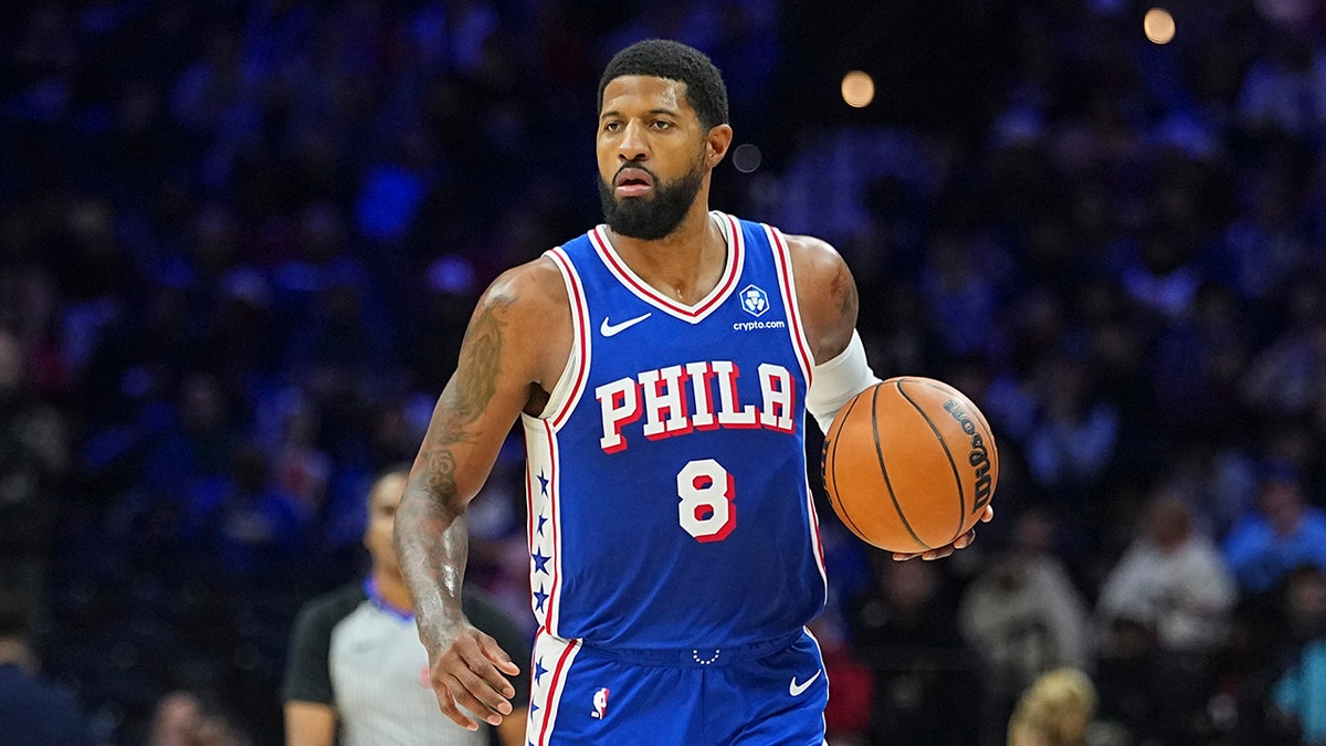 Paul George dribbling