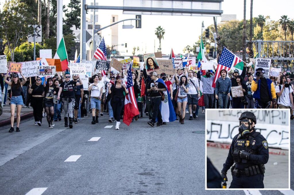 Anti-ICE agitators plan spate of protests across SoCal a day after clashing with federal agents