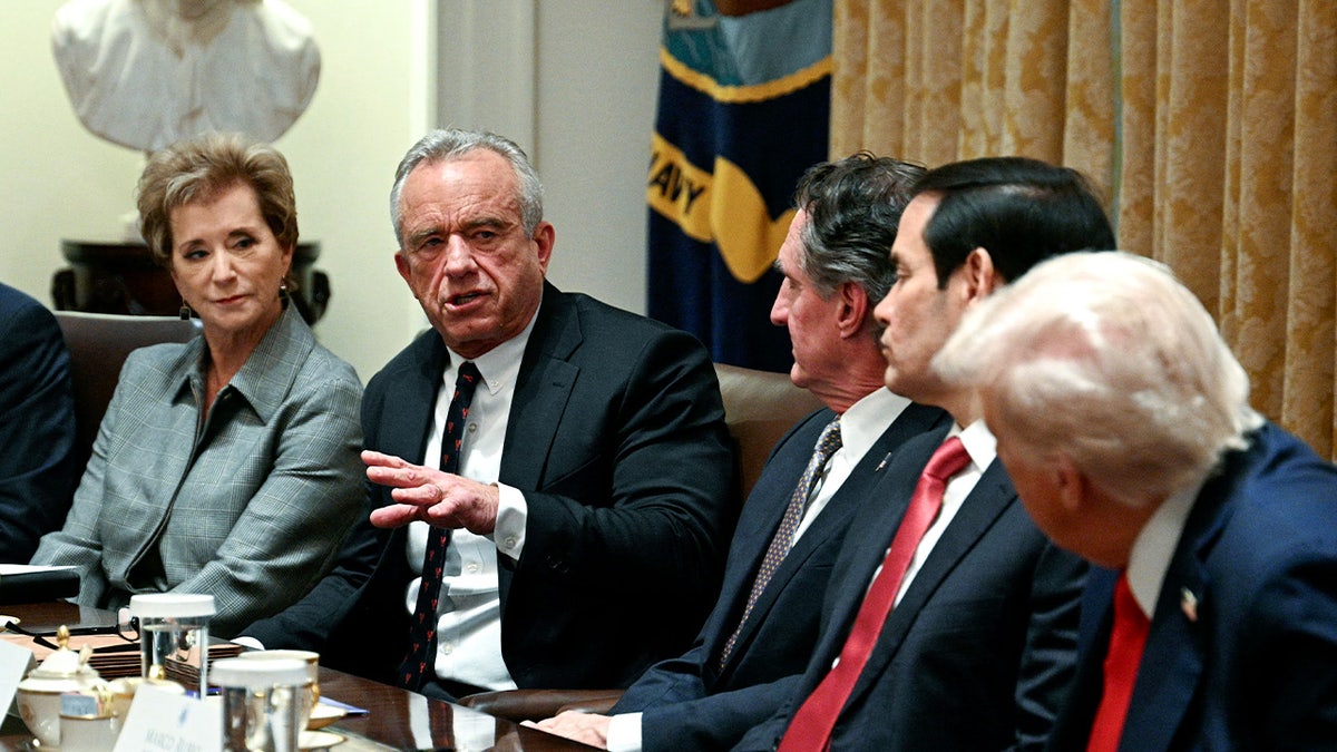 President Trump and Robert F. Kennedy Jr. in Cabinet meeting