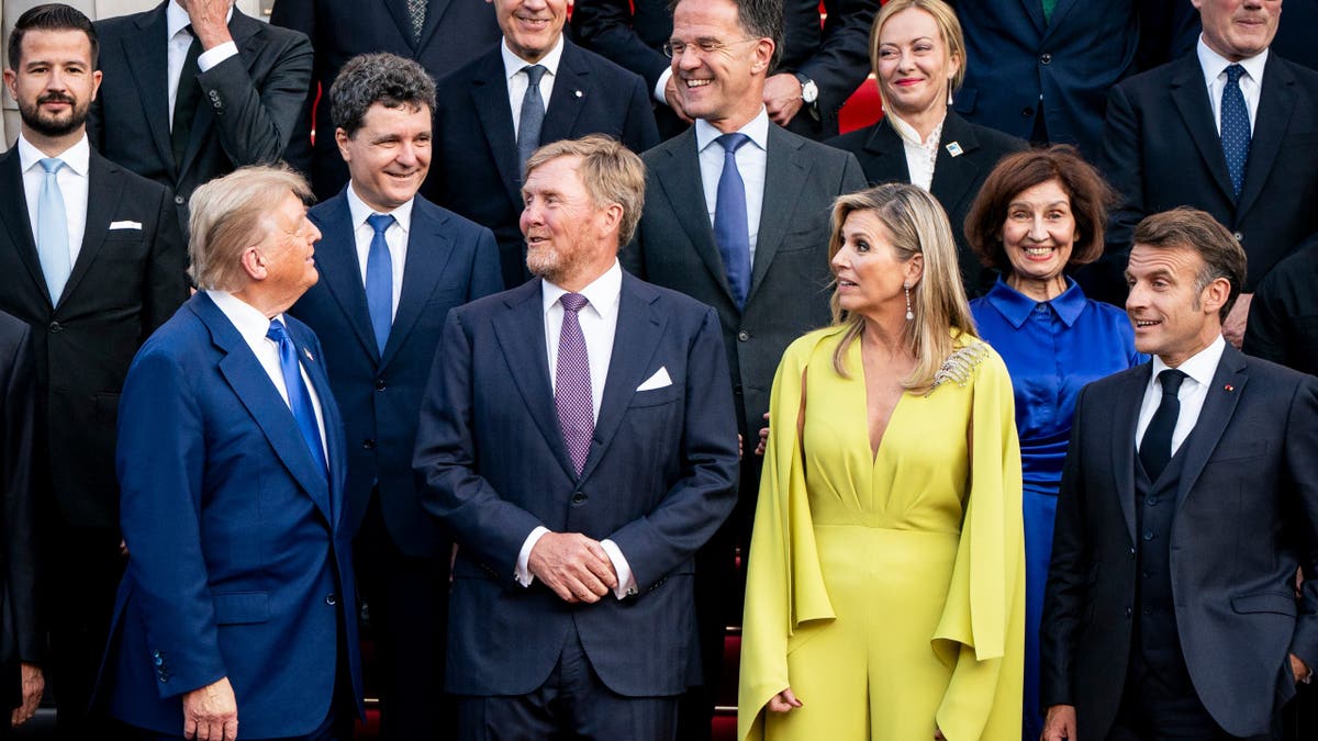 Trump with NATO leaders