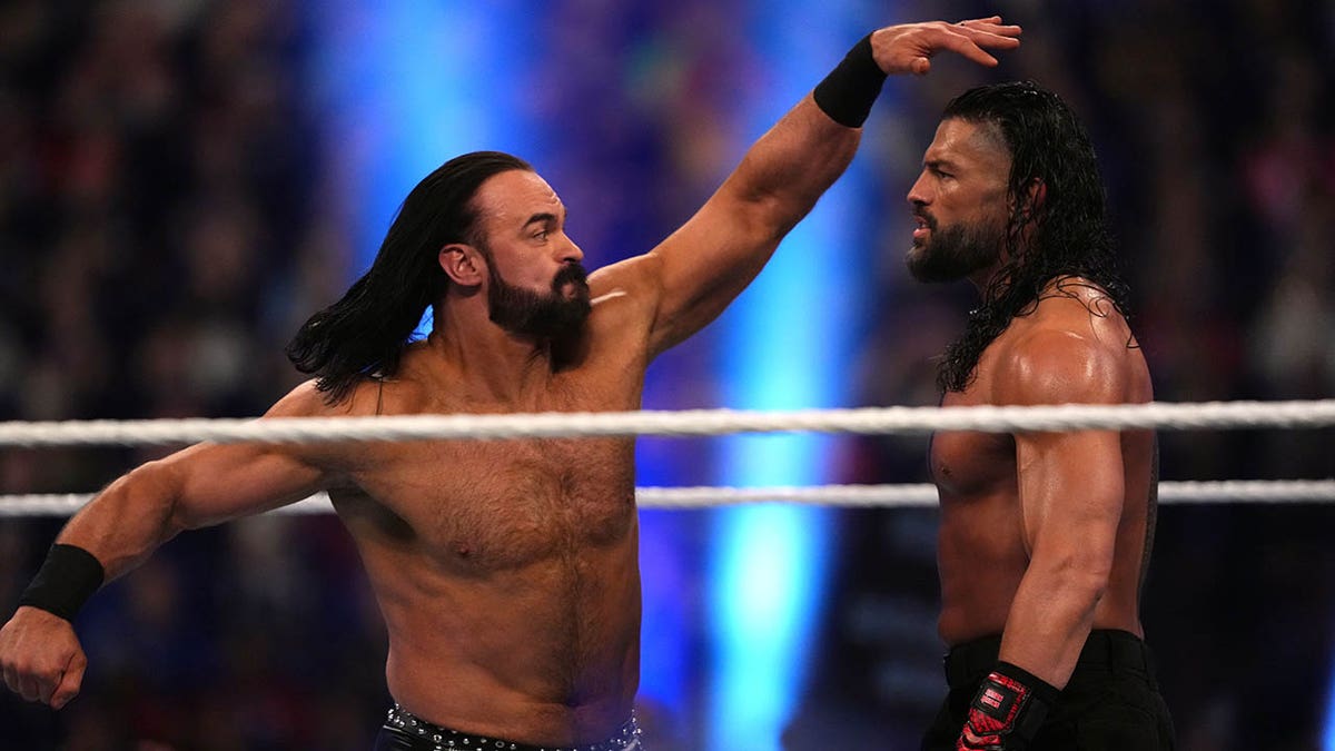 Drew McIntyre takes on Roman Reigns