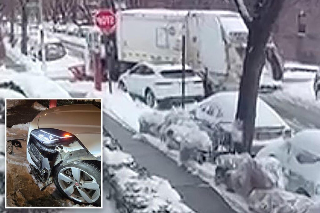 NYC snow plows slammed into parked cars — and fled the scene