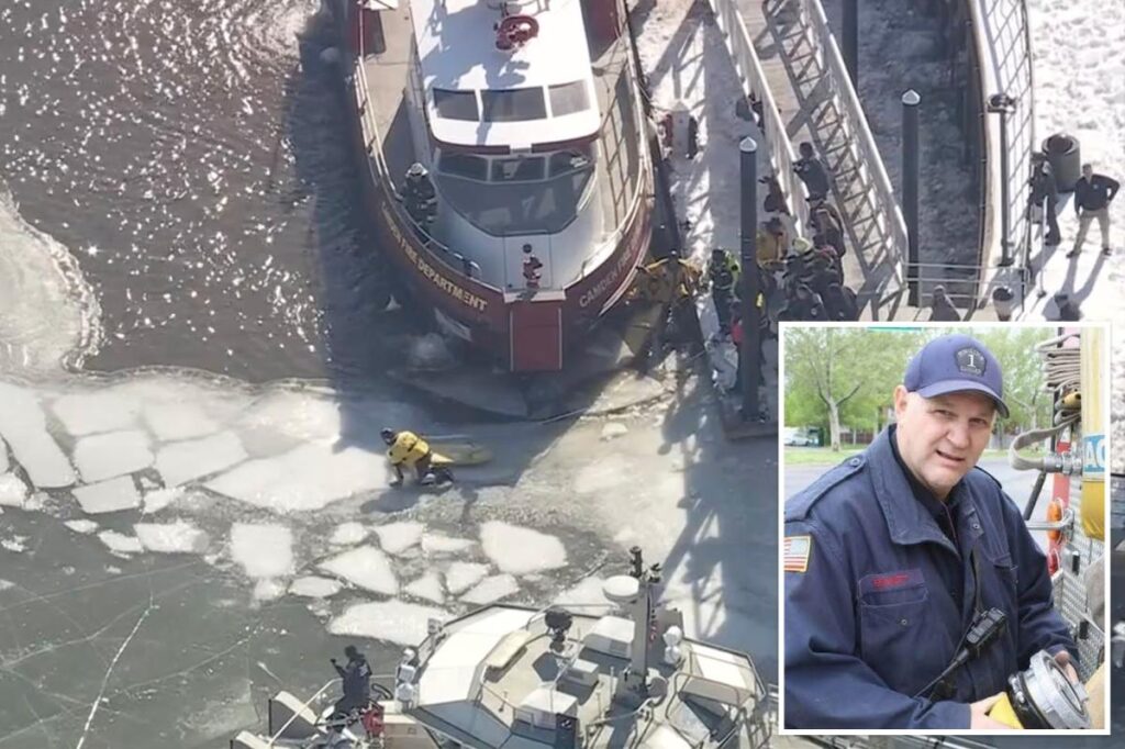 New Jersey veteran firefighter dies after falling into frozen river during ice rescue