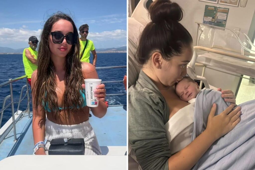 Tourist, 21, unexpectedly gives birth after going to hospital for ‘stomach bug’