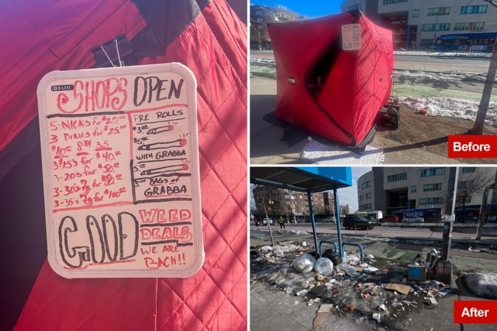 Exclusive | Bronx ‘drug igloos’ shut down by cops, but menacing ‘weed dealers’ threaten Post scribes, vow to return