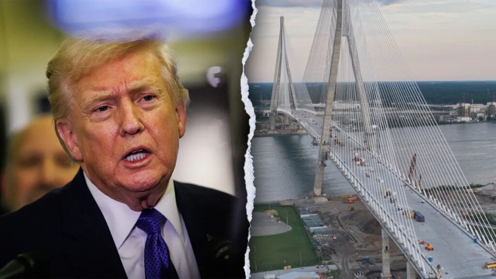 Trump says he will block US-Canada Bridge unless Canada negotiates on trade
