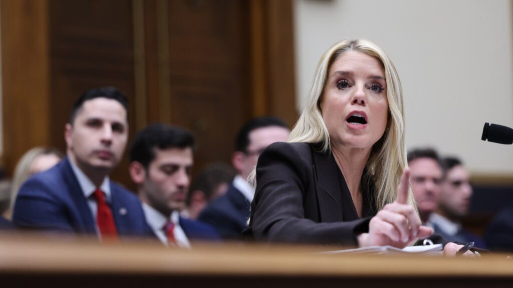 Democrats fume at Bondi after photo allegedly shows DOJ tracking Epstein database searches
