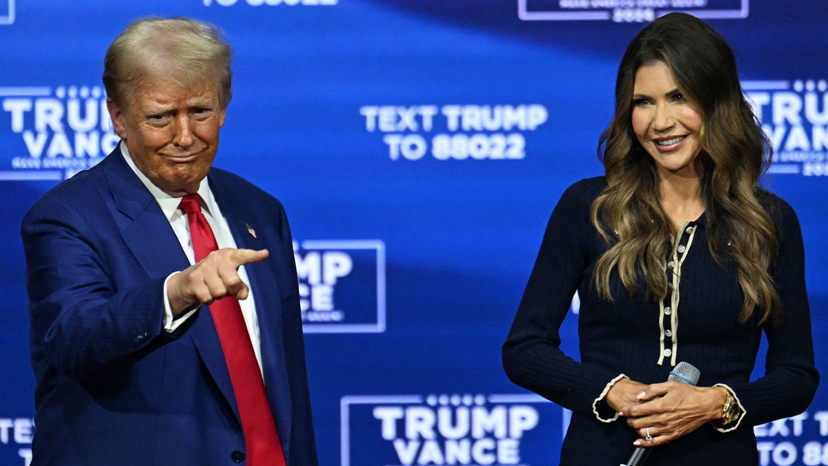 Noem and Trump during election