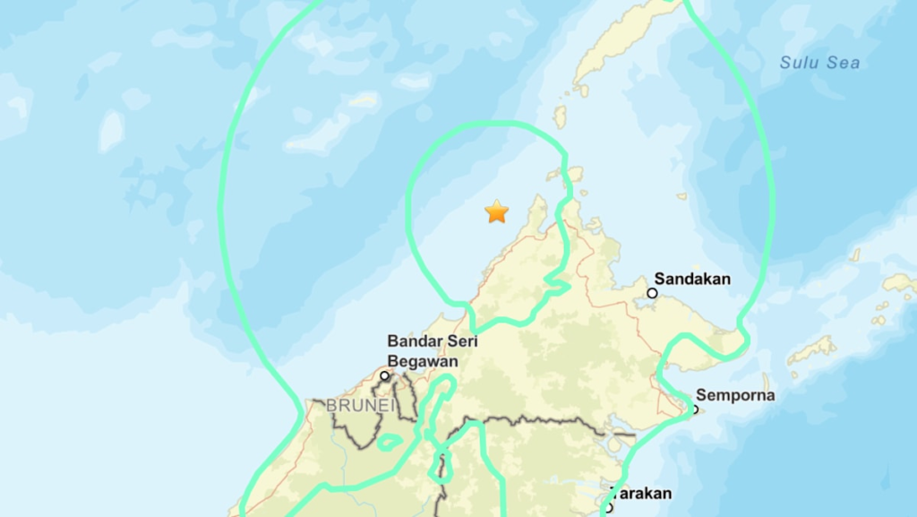 Strong quake hits off Malaysia’s Sabah