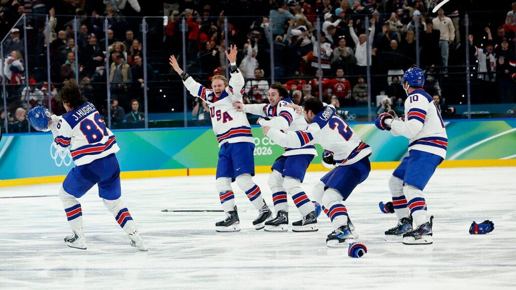 Team USA men’s hockey arrives in Florida after winning Olympic gold