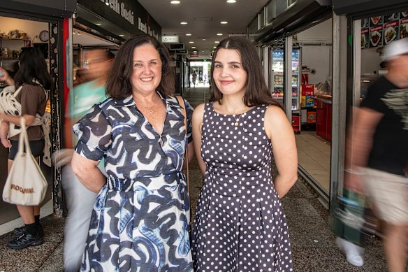 Lucia Porteus with her mum, Katrina Porteus. Lucia was diagnosed with ADHD when she was seven.
