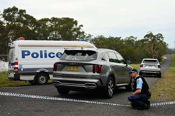 A large perimeter has been established on Vesperman Road. 