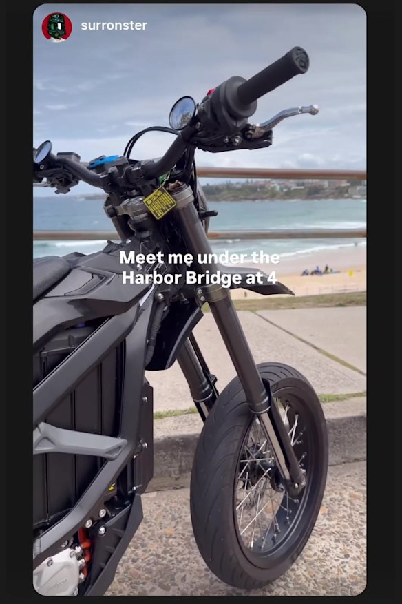 Online content creator Sur Ronster telling fans to meet him for the rideout on Tuesday.