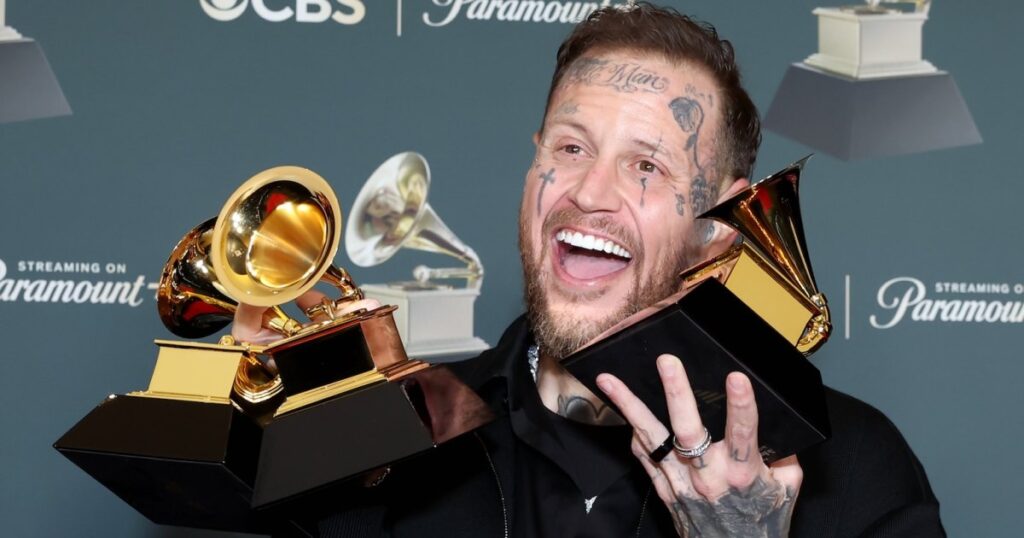Why Jelly Roll Is Donating One of His Newly Won Grammys to a Local Nashville Jail