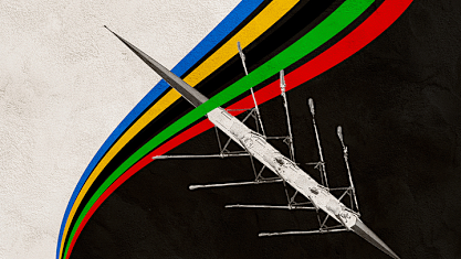 Brisbane 2032 Olympic rowing graphic.