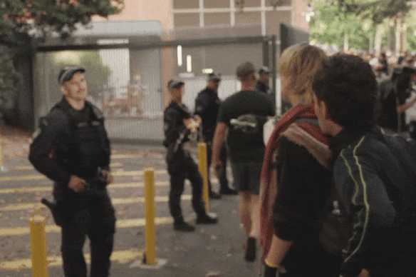 A man will face court after the torch incident.