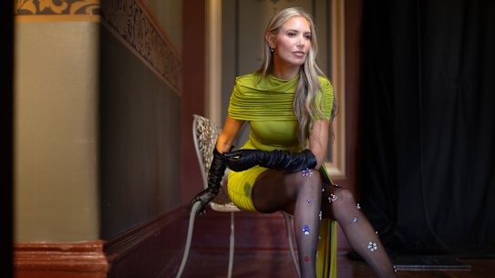 High Heel Jungle by Kathryn Eisman founder Kathryn Eisman at the Royal Exhibition Building for the Melbourne Fashion Festival.