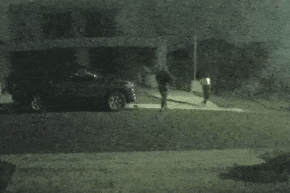 CCTV showed two men outside Baghsarian’s home.