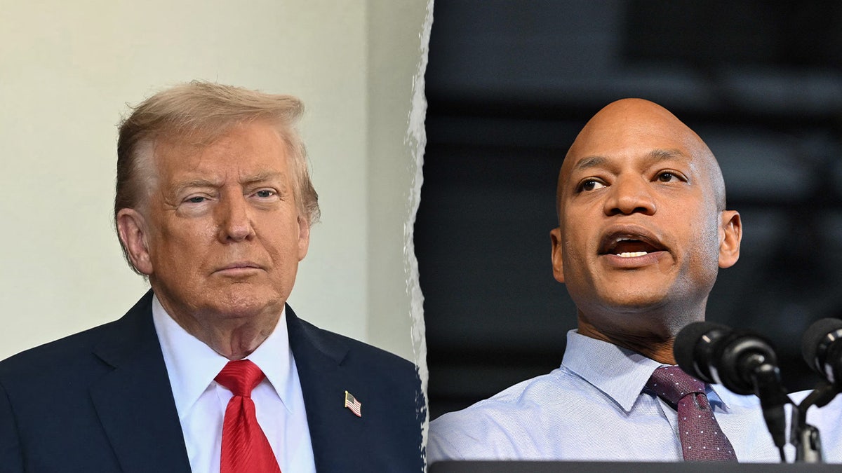 President Donald Trump and Maryland Democratic Gov. Wes Moore