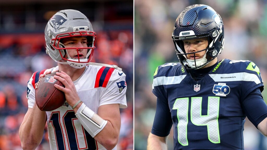 Ex-NFL quarterback Ryan Fitzpatrick gives Sam Darnold edge over Drake Maye for Super Bowl LX