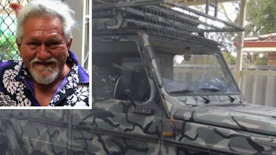 Barry Podmore and his car.