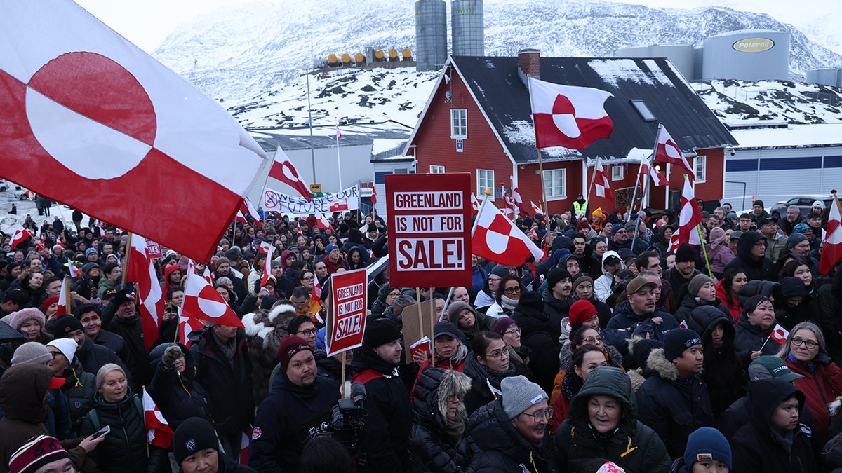 Protesters in Greenland