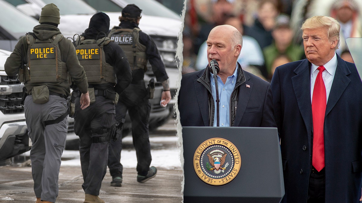 ICE agents and Gov. Gianforte of Montana
