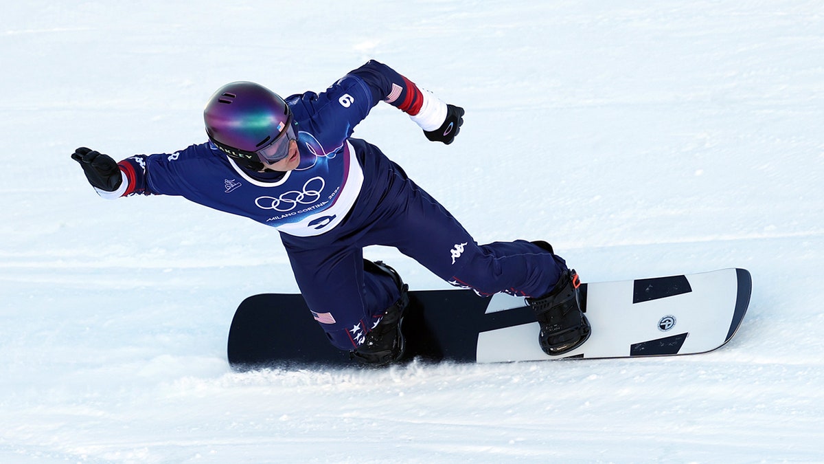 Nathan Pare competes at the Olympics