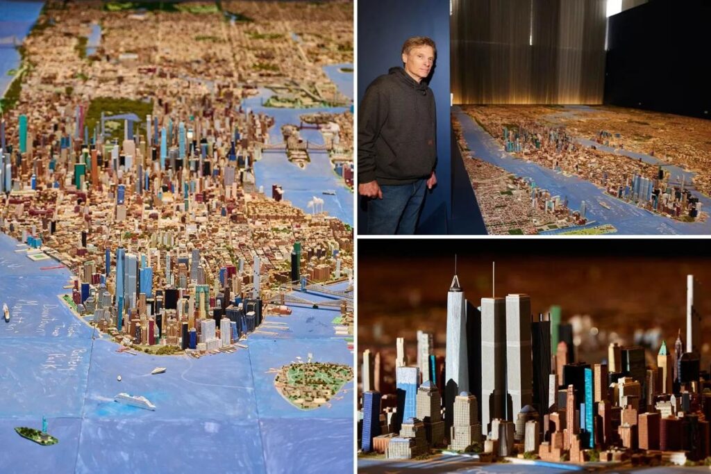 Truck driver’s massive TikTok-viral NYC replica debuts for the first time – with museum showcase