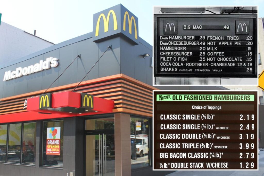 Fast-food customers slammed by McFlation yearn for old days of 99-cent burgers, tacos and fries