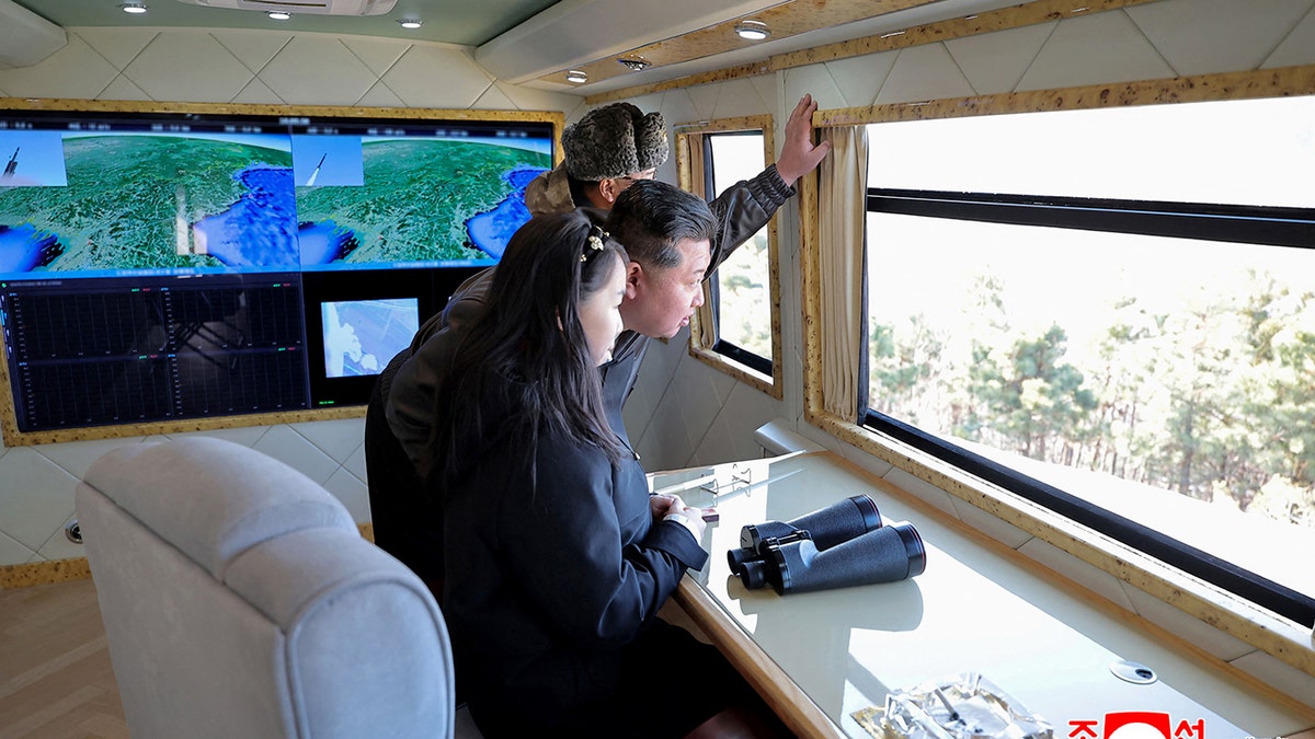 North Korean leader Kim Jong Un and his daughter