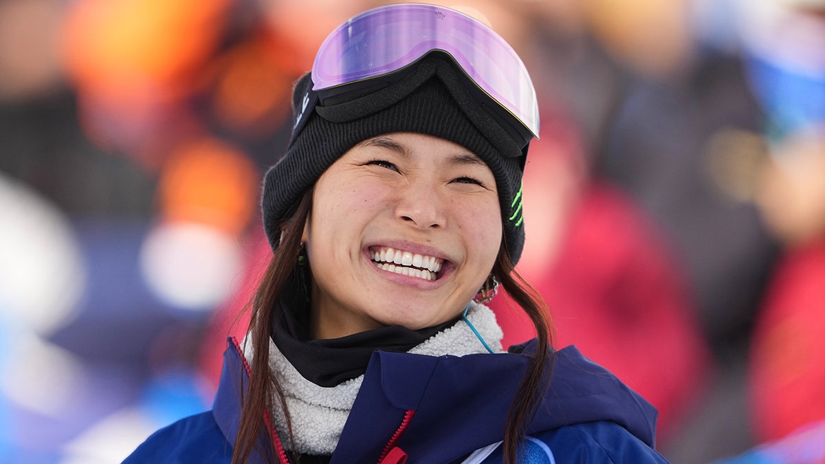 Chloe Kim smiles