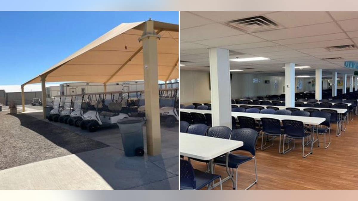 Emergency intake site for migrants