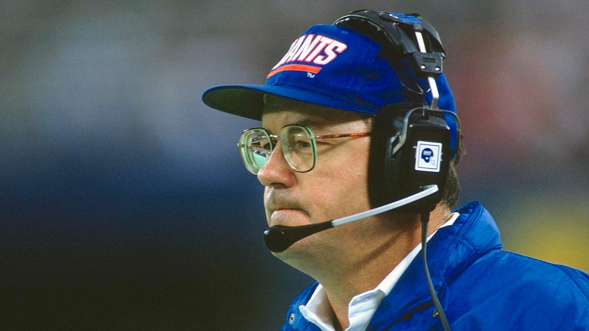 Ray Handley looks on during an NFL game