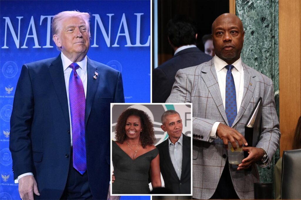 Trump details call with Tim Scott over video showing Obamas as gorillas: He ‘understood 100%’