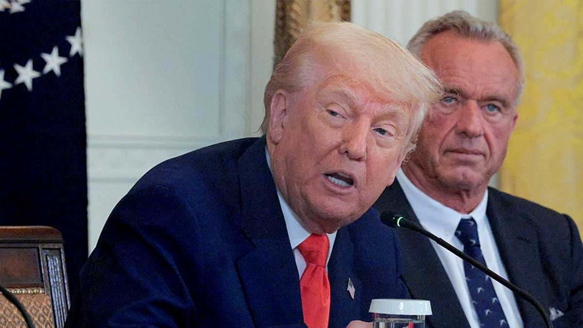 President Donald Trump and Health and Human Services Secretary Robert F. Kennedy Jr.