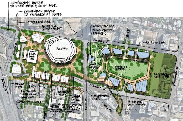 The proposal for Woolloongabba Village urban renewal.