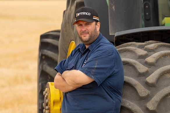 Cropping farmer Nick Emin on his Talbot West farm in WA is concerned that diesel fuel shortages will affect his seeding.