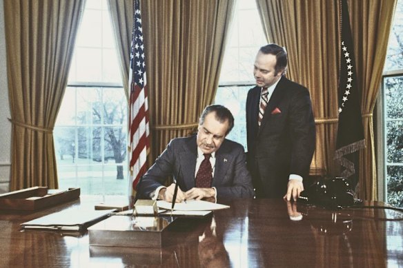 Then president Richard Nixon signs the Emergency Daylight Saving Time Energy Conservation Act of 1973 into law, a two-year trial of permanent daylight savings that was soon reversed. 