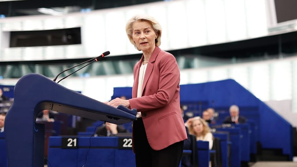 After backlash, von der Leyen stresses support for rules-based order