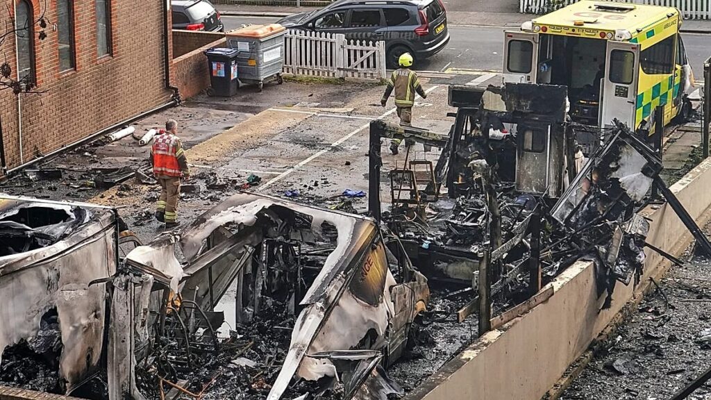 UK police arrest two men over arson on Jewish charity ambulances UK police arrest two men over arson on Jewish charity ambulances