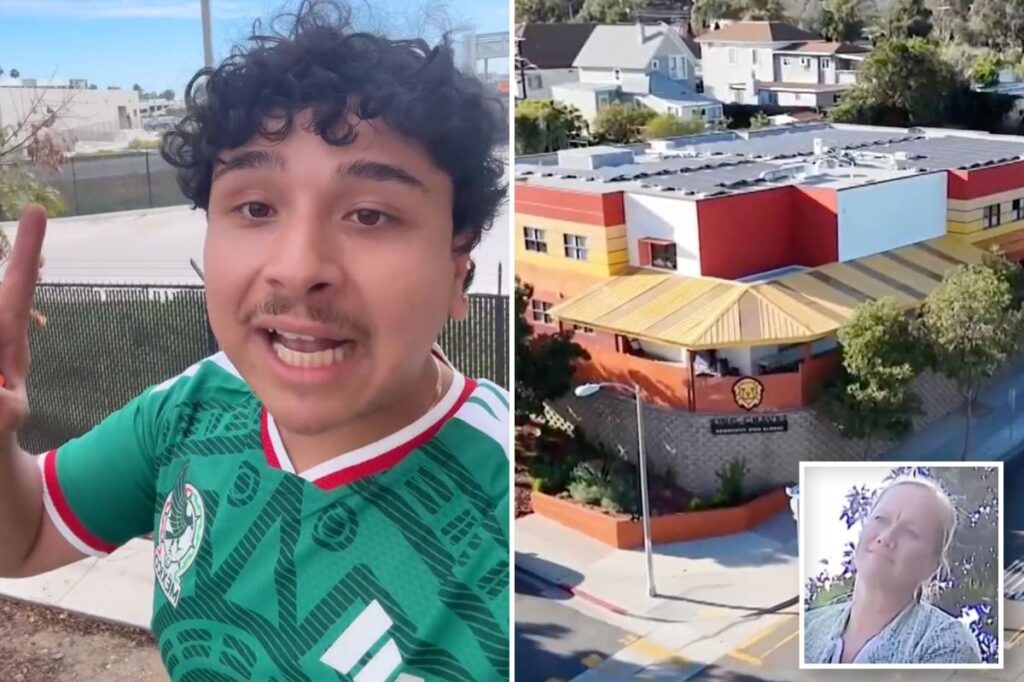 Shocking moment high school principal hides influencer from ICE agents
