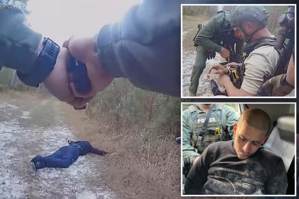 Video captures dramatic moment accused double killer near Players Tournament gets nabbed