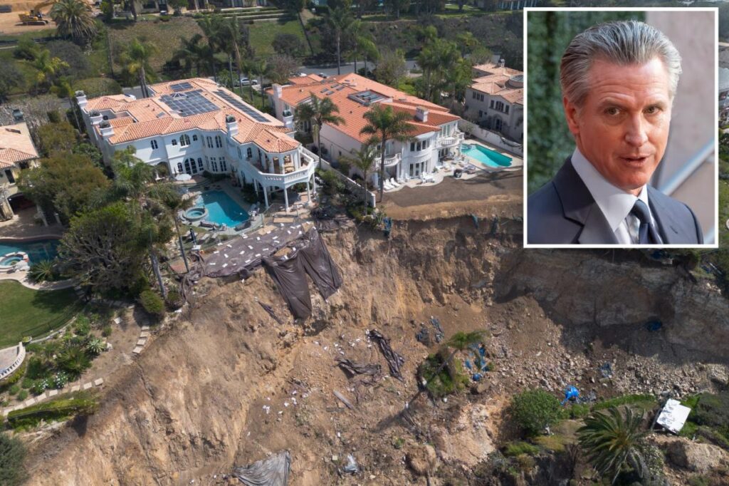 Ritzy LA enclave suffers staggering wealth wipe out — as mansion owners slam Gavin Newsom