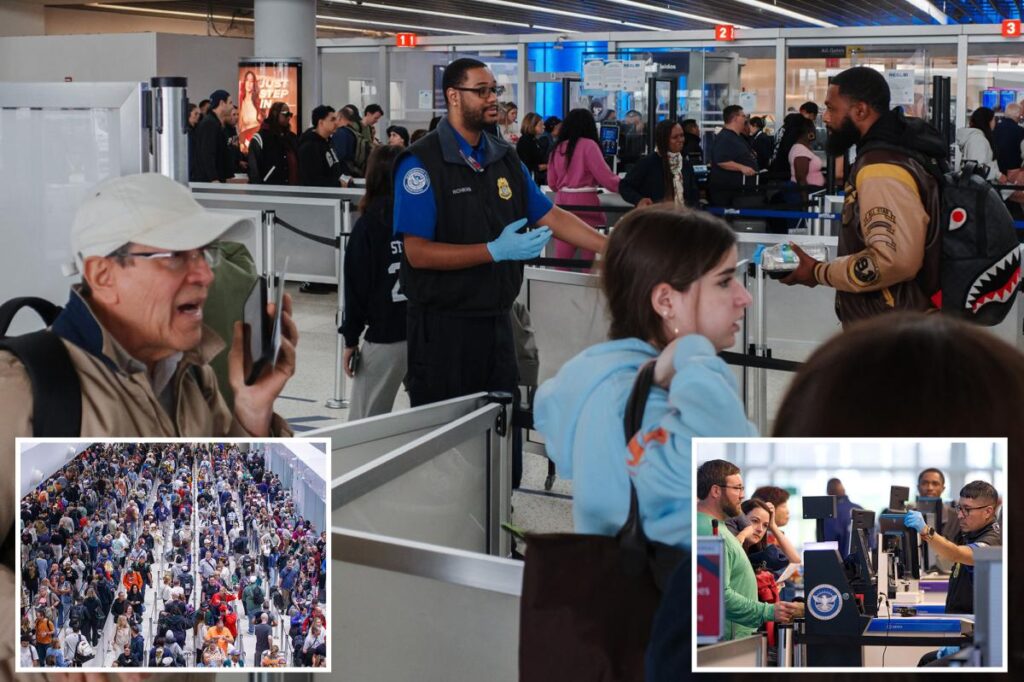 Airports in chaos as 460 unpaid TSA agents quit and call out sick amid DHS funding war