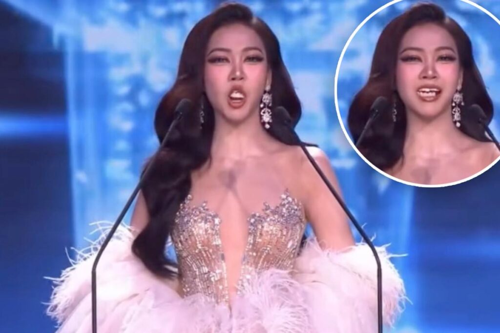 Unlucky beauty pageant contestant shocks viewers after losing her teeth mid-speech — then bravely continues on Unlucky beauty pageant contestant shocks viewers after losing her teeth mid-speech — then bravely continues on