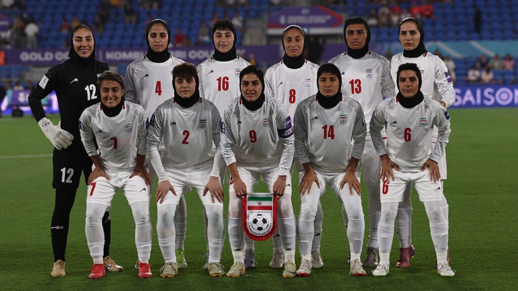 Iranian women’s soccer team refuse to sing national anthem in silent protest at Asian Cup