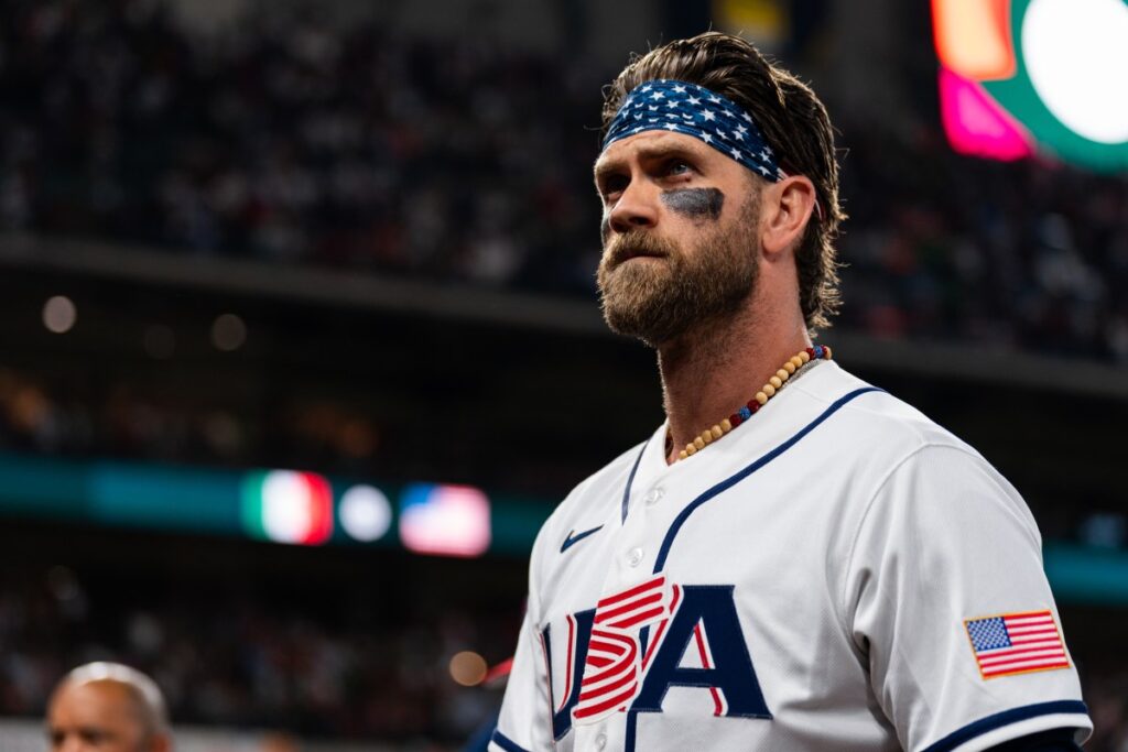 Bryce Harper Praised for Actions Immediately After USA’s WBC Loss to Venezuela