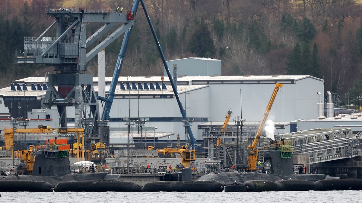 Exterior view of His Majesty's Naval Base Clyde in Scotland